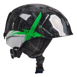 Lyžařská helma TecnoPro XT J - černá/zelená