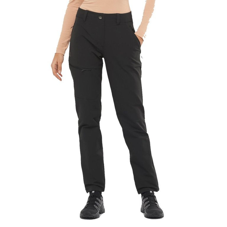 Kalhoty Salomon OUTPEAK WARM PANTS W - černá (standardní délka)