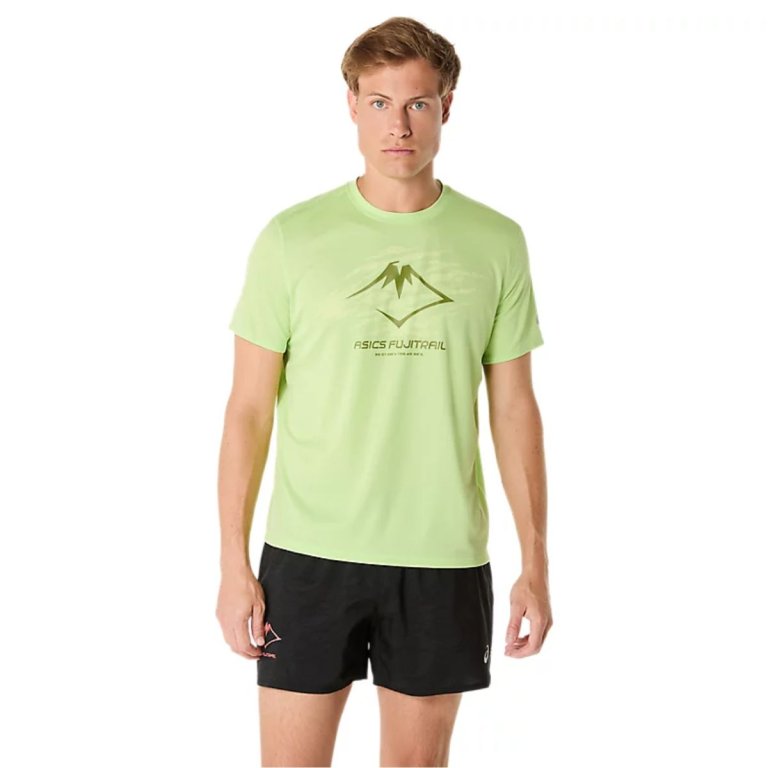 Футболка Asics Fujitrail Logo SS Top M - зелена