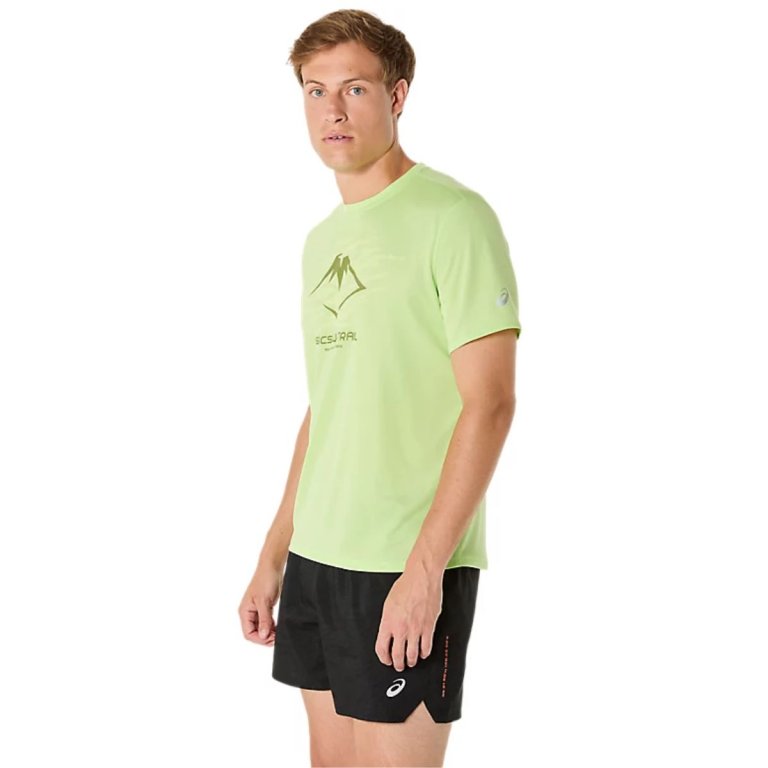 Футболка Asics Fujitrail Logo SS Top M - зелена
