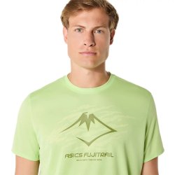 Футболка Asics Fujitrail Logo SS Top M - зелена