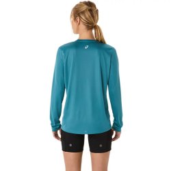 Футболка Asics Fujitrail Logo LS Top W - синя