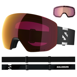 Лижні окуляри Salomon Radium Pro S Sigma Goggles - чорні/рожеві