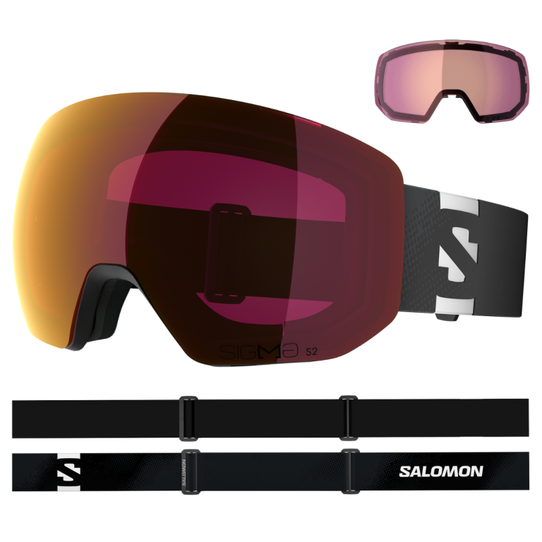 Лижні окуляри Salomon Radium Pro S Sigma Goggles - чорні/рожеві