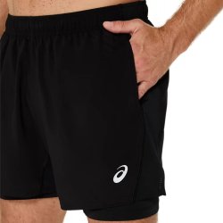 Шорти Asics Core 2-N-1 5In Short M - чорний