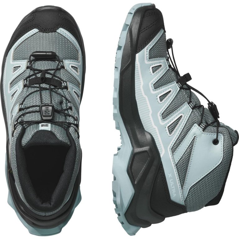 Взуття Salomon X Ultra Mid GTX J - чорний/синій