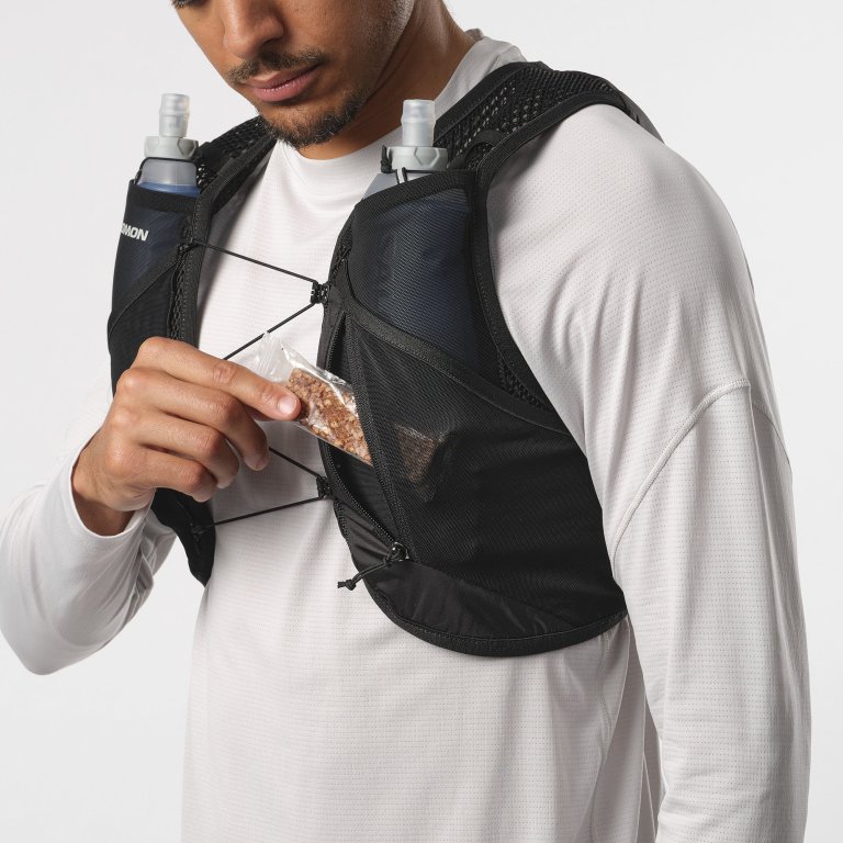 Жилет Salomon Active Skin 4 Grvl Набір з флягами - зелений