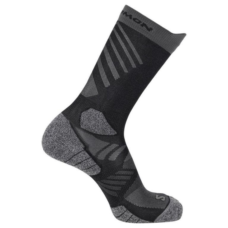 Шкарпетки Salomon Aero Crew Socks - чорний/сірий