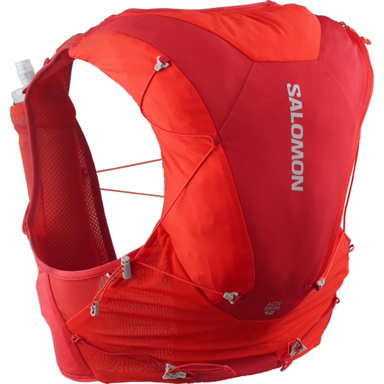Жилет Salomon Adv Skin 12 Set з флягами - червоний