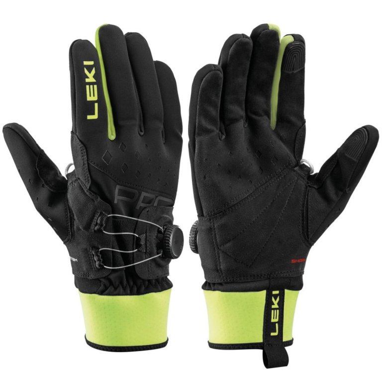 Рукавиці Leki PRC Boa® Shark Gloves - чорно/жовті