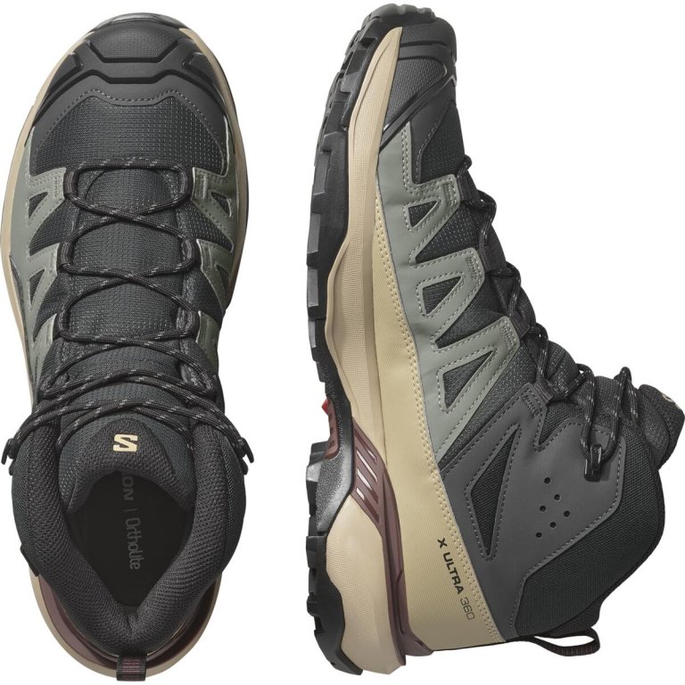 Взуття Salomon X Ultra 360 Mid GTX M - чорний/сірий/бежевий