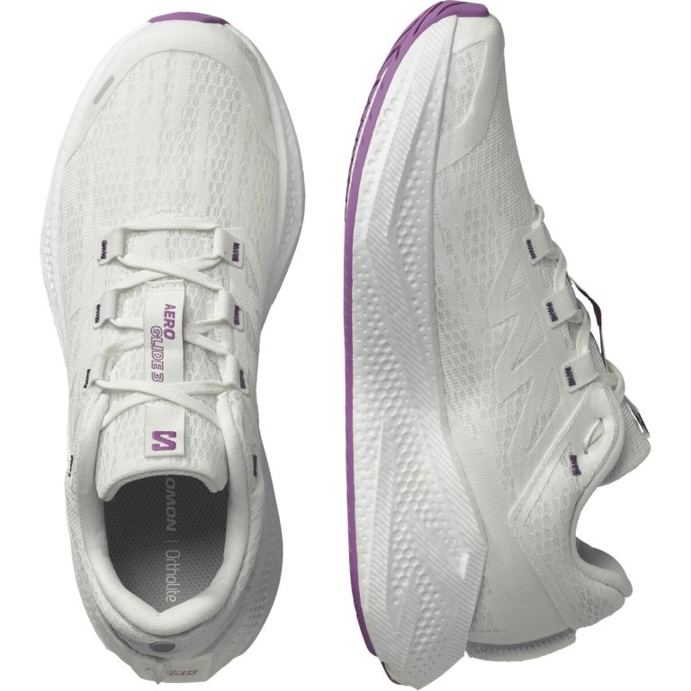 Кросівки Salomon Aero Glide 3 M - білий/фіолетовий