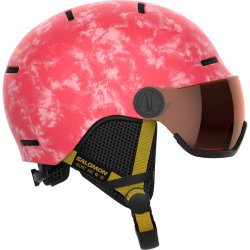 Лижний шолом Salomon Grom Visor Rental K - рожевий