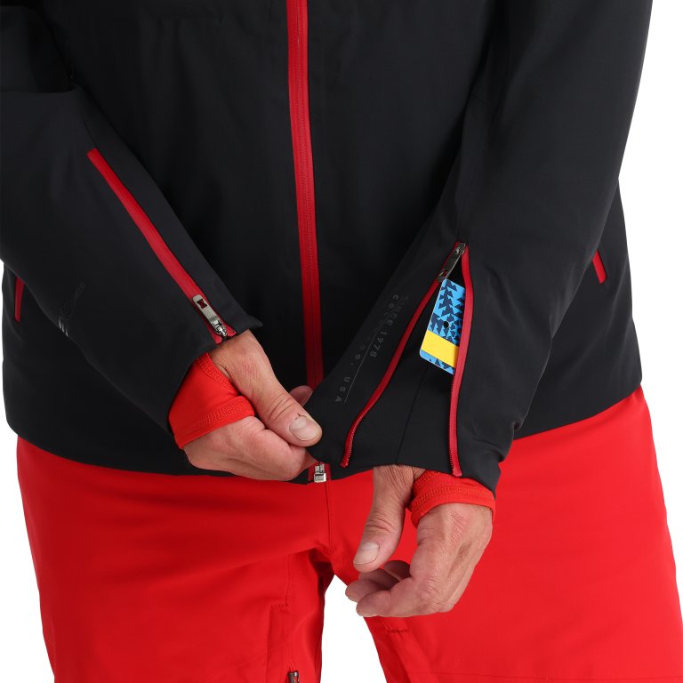 Bunda Spyder Pinnacle M - čierna