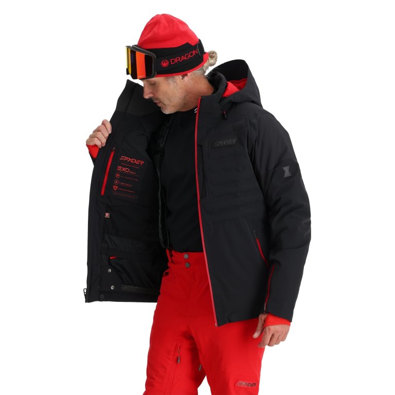 Bunda Spyder Pinnacle M - čierna