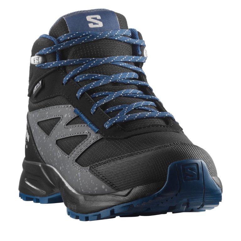 Взуття Salomon Outway Mid Cswp J - чорно/синє