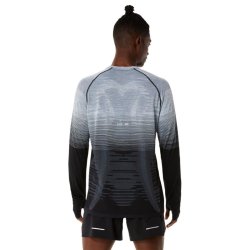 Tričko Asics Seamless LS Top M - černá/šedá