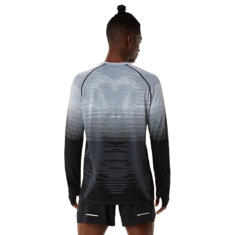 Tričko Asics Seamless LS Top M - černá/šedá