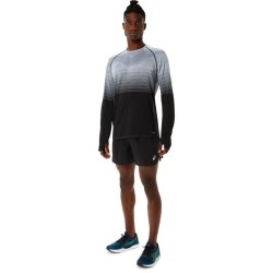 Tričko Asics Seamless LS Top M - černá/šedá