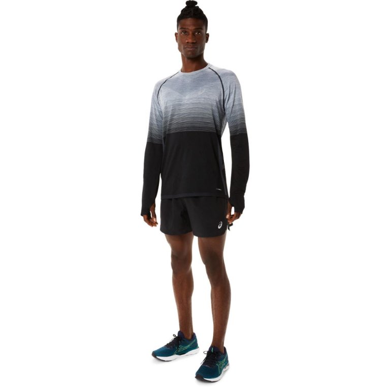 Tričko Asics Seamless LS Top M - černá/šedá
