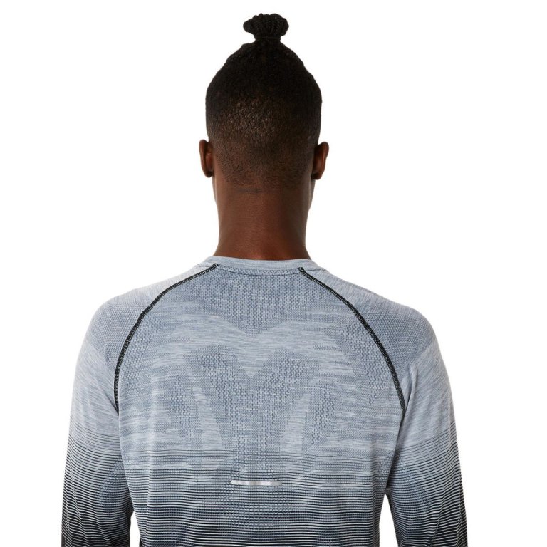 Tričko Asics Seamless LS Top M - černá/šedá