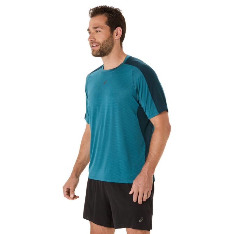 Футболка Asics Fujitrail Elite SS Top M - синя