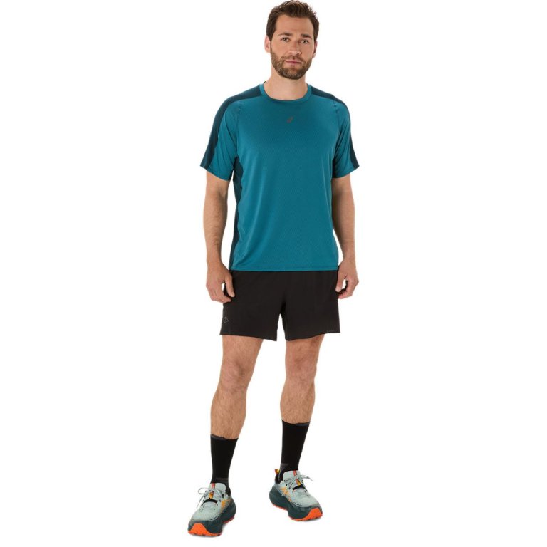 Футболка Asics Fujitrail Elite SS Top M - синя