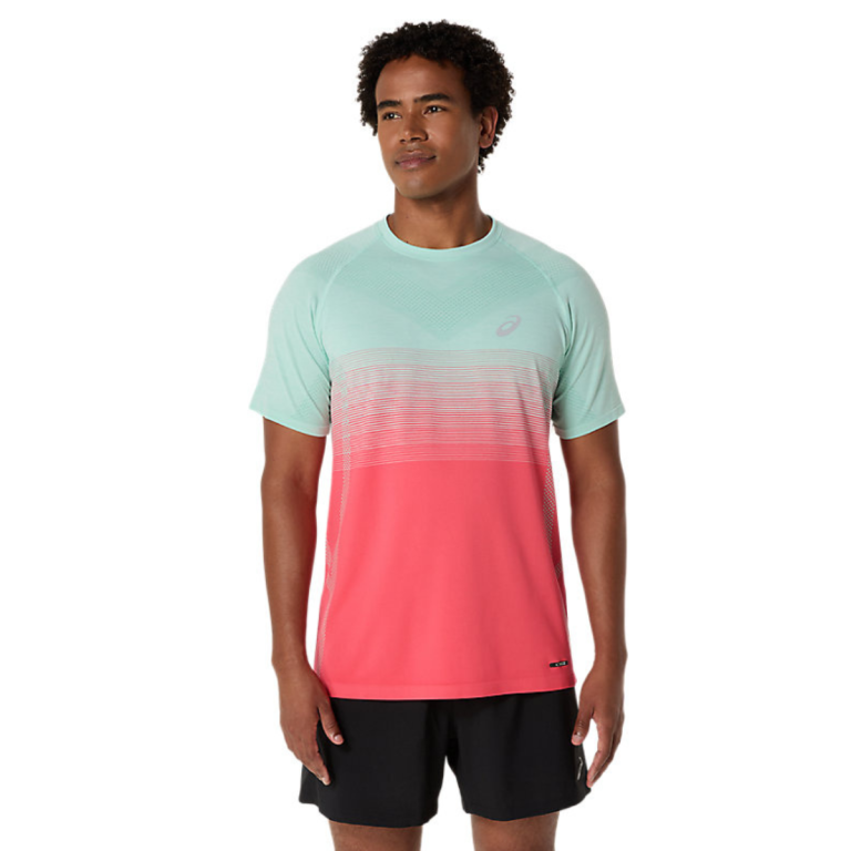 Футболка Asics Seamless SS Top M - оранжевий/зелений