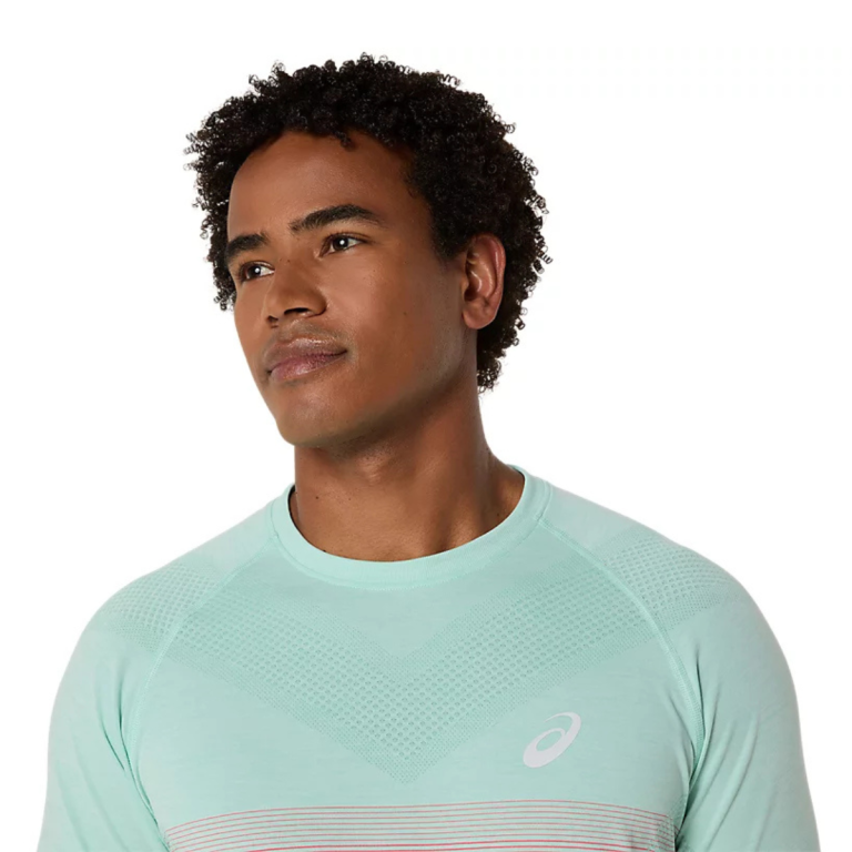 Футболка Asics Seamless SS Top M - оранжевий/зелений
