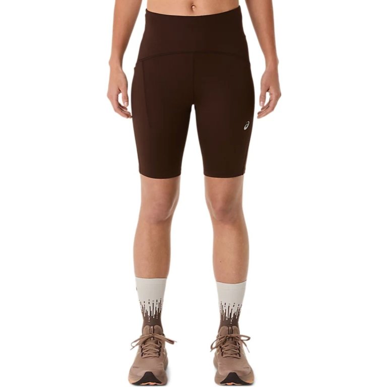 Шорти Asics Road High Waist 8IN Sprinter W Sprinter W - коричневий