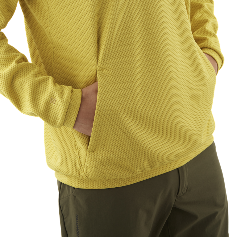 Кофта Salomon Motomesh Crewneck M - жовта