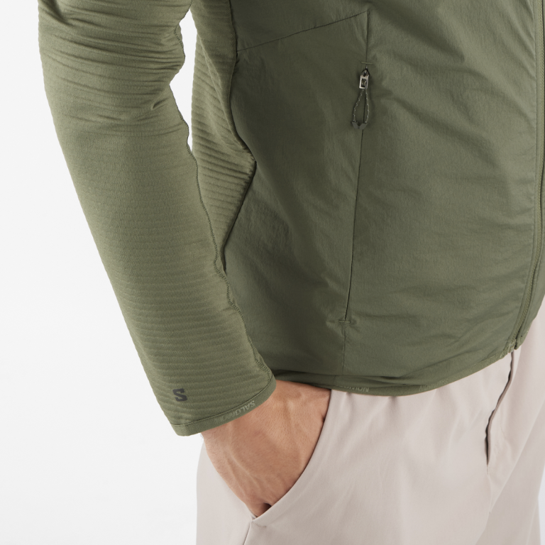 Худі Salomon Essential Lightwarm Hybrid M - зелене