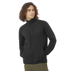 Світшот Salomon Essential Lightwarm FZ M - чорний