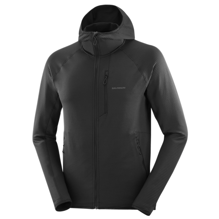 Худі Salomon Essential Lightwarm FZ HD M - чорне