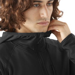 Худі Salomon Essential Lightwarm FZ HD M - чорне
