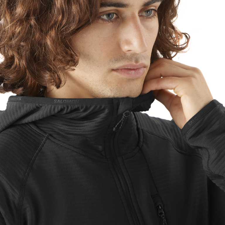 Худі Salomon Essential Lightwarm FZ HD M - чорне