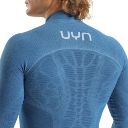 Tričko UYN Elevatyon Biomorph UW Shirt LS Turtle Neck M - modrá