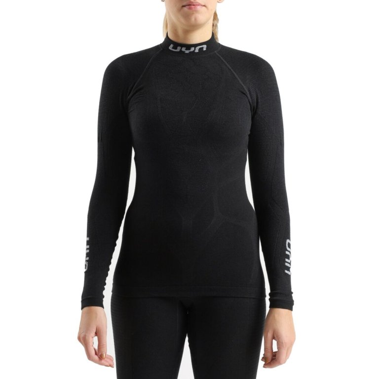 Футболка UYN Elevatyon Biomorph UW Shirt LS Turtle Neck W - чорна