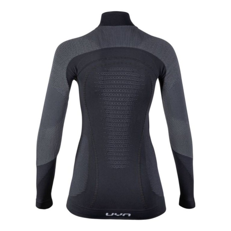 Футболка UYN Ambityon UW LS Turtle Neck W - чорно/сіро/біла