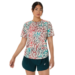 Футболка Asics Road All Over Print SS Top W - бежевий