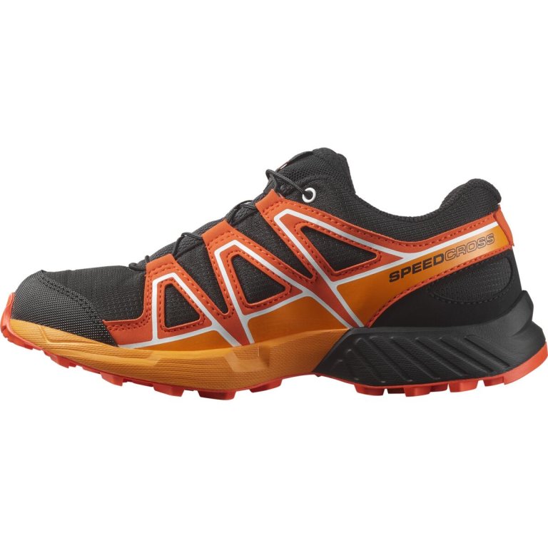 Кросівки Salomon Speedcross J - чорно/помаранчеві