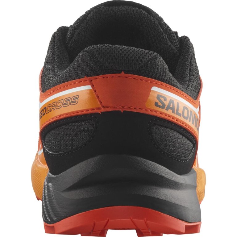 Кросівки Salomon Speedcross J - чорно/помаранчеві