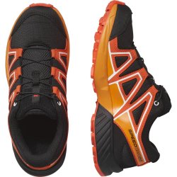Кросівки Salomon Speedcross J - чорно/помаранчеві
