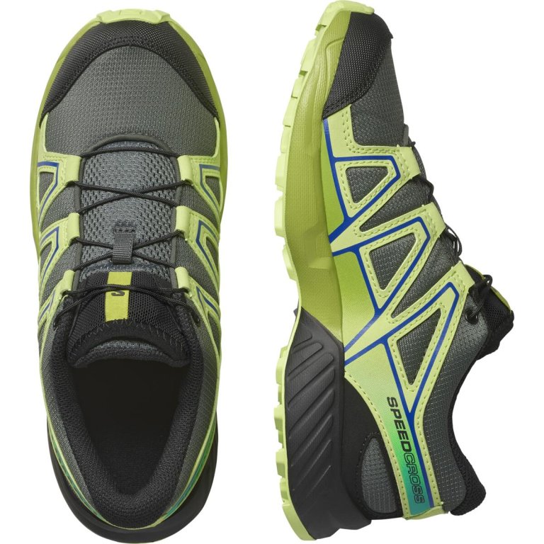 Кросівки Salomon Speedcross J - чорний / зелені
