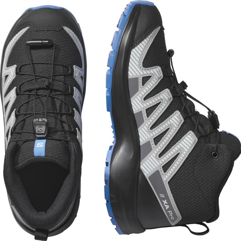 Взуття Salomon Xa Pro V8 Mid Wp J - чорно/синє