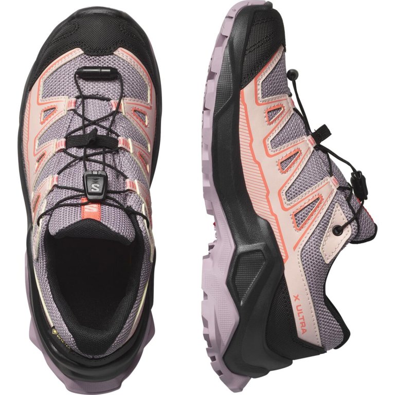 Взуття Salomon X Ultra GTX J - фіолетово/рожеві