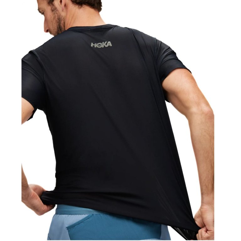 Футболка Hoka Airolite Run Short Sleeve M - чорна