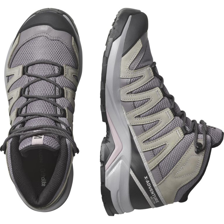 Взуття Salomon X-Adventure Recon Mid GTX W - сіре