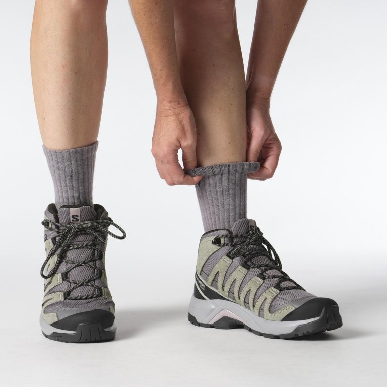 Взуття Salomon X-Adventure Recon Mid GTX W - сіре