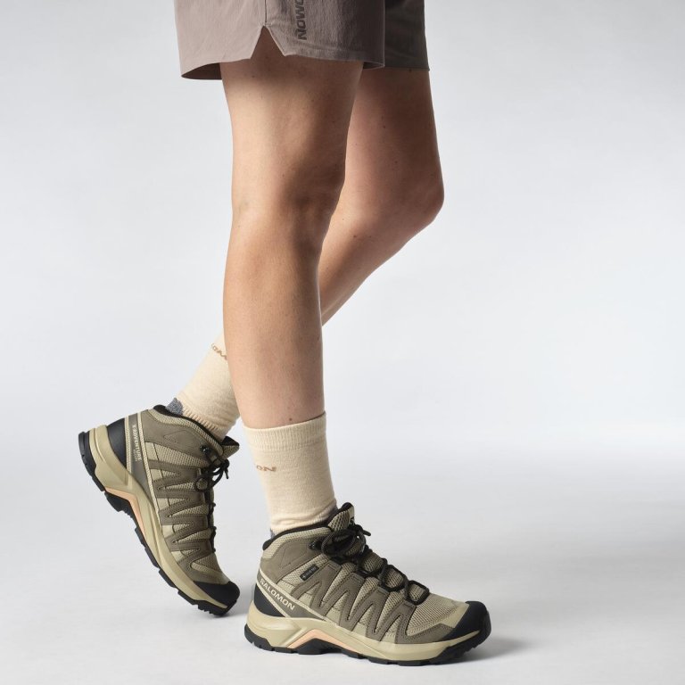 Взуття Salomon X-Adventure Recon Mid GTX W - коричневе